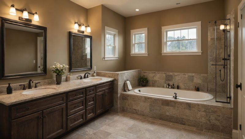 Bathroom with Natural Stone Accents